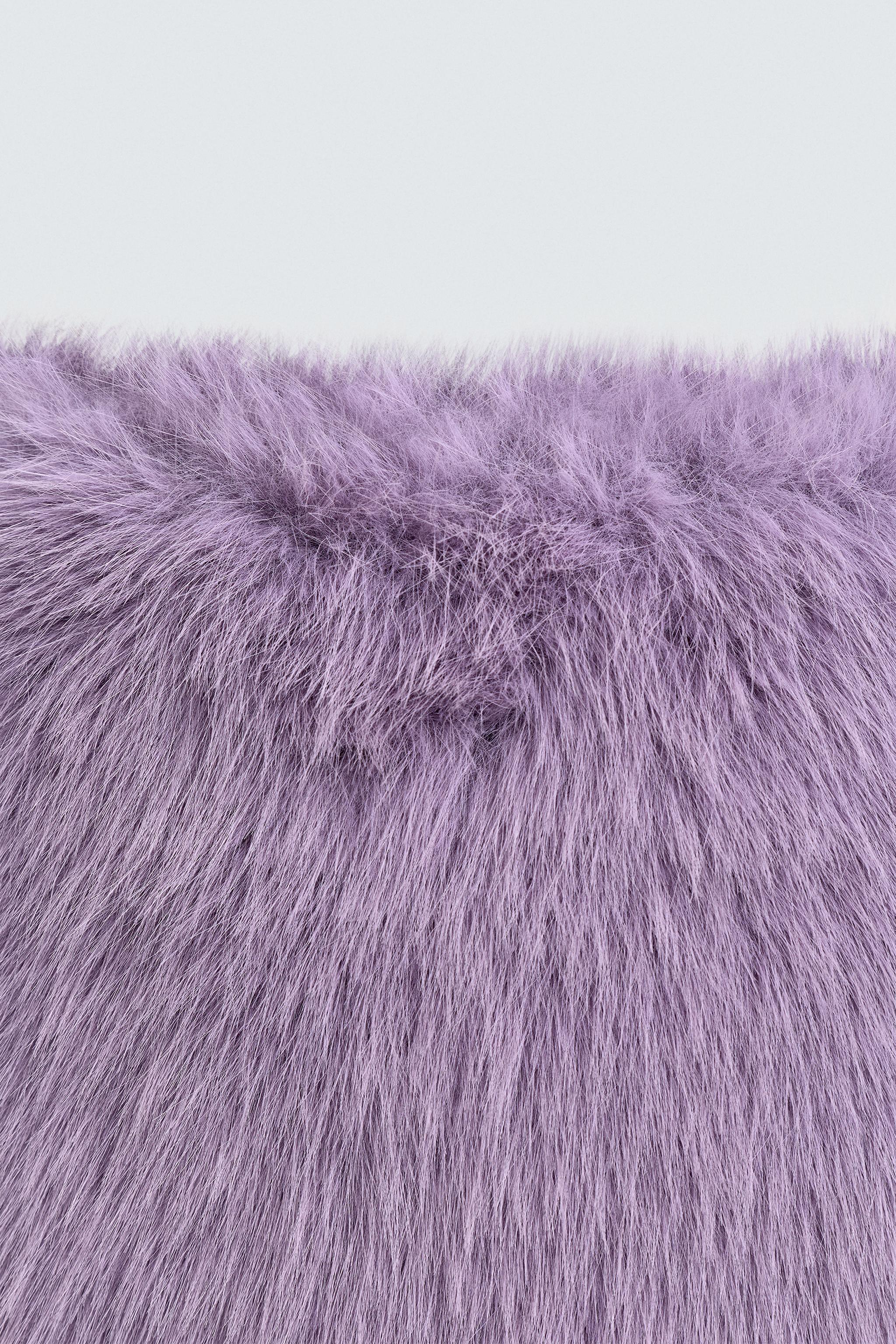 FAUX FUR MINI SKIRT HARRY LAMBERT FOR ZARA X DISNEY